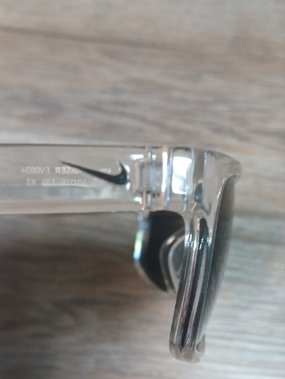 Nike Cruiser Square Sunglasses, Crystal Clear/Grey, 59 mm - Picture 2 of 4